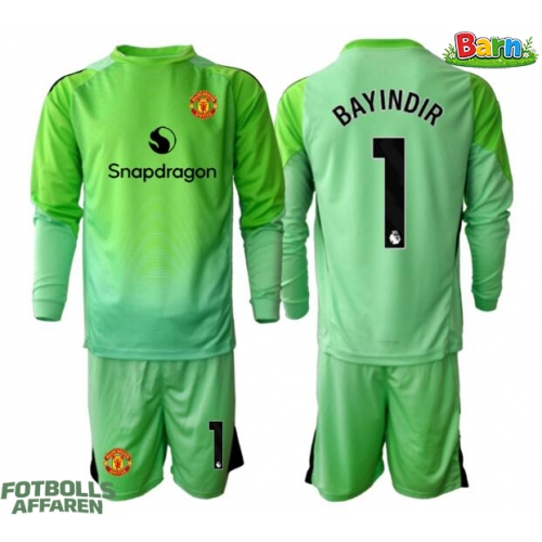 Manchester United Altay Bayindir #1 Målvakt Tredjeställ Barn 2025-26 Långärmad (+ Korta byxor)